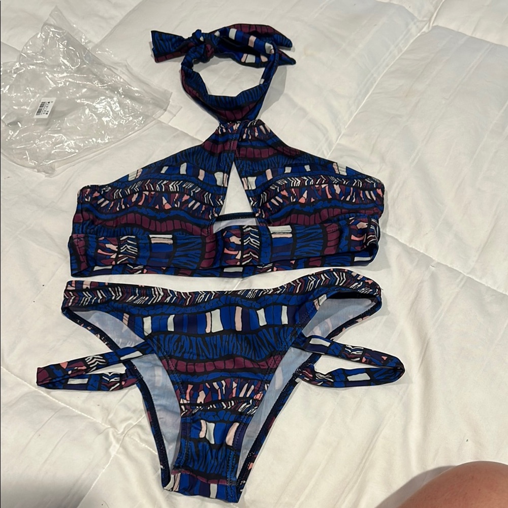 Colorful Halter Bikini Set